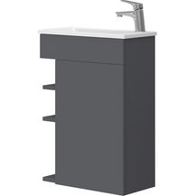 Bild für Waschbeckenunterschrank Amadeo Anthrazit 2 Teile