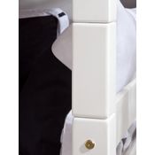 Relita 'Beni' Etagenbett 90x200 cm, weiß, Buche massiv, inkl. Rollroste