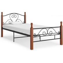 Bild für vidaXL Bettgestell Schwarz Metall 90x200 cm [324932]