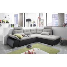 Bild für Bega Ecksofa rechts JAKARTA mit Schlaffunktion schwarz silver