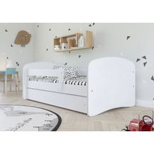 Bild für Bjird Kinderbett Babydream 180x80 cm 160x80 cm 140x70 cm (optional mit Matratze, mit Schublade Rausfallschutz und Lattenrost)