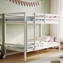 Bild für Kids Collective Hochbett 90x200 Etagenbett, EN 747-Zertifizierung und platzsparendem Design (mit sicherem Aufstieg)