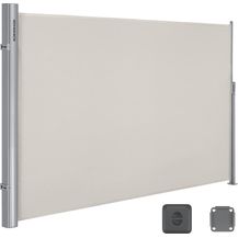 Bild für Seitenmarkise 200 x 300cm Markisenstoff aus Polyester 280g/m² 2 Montagearten Beige GSA200E