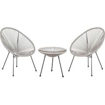 Bild für Bistro Set ACAPULCO II Hellgrau