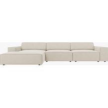 Bild für Micadoni Ecksofa Jodie 4-Sitzer Links Samt Bluvel Dunkelbeige