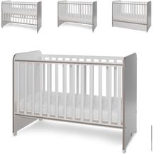 Bild für Lorelli Babybett Sweet Dream 124 x 68 x 95 cm Unterbettrahmen mit zwei Ebenen weiß braun
