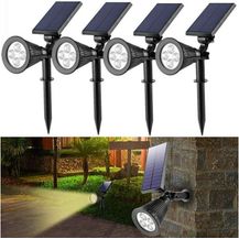 Bild für oyajia LED Solarleuchte 4LEDs Solarleuchte Scheinwerfer