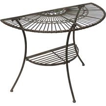 Bild für DanDiBo Tisch Halbrund Wandtisch Malega 100531 Beistelltisch aus Metall 100 cm Gartentisch Halbtisch Halbrundtisch Wandkonsole Konsole Wand