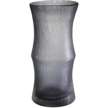 Bild für Casa Padrino Luxus Deko Glas Vase Grau Ø 18 x H. 37,5 cm