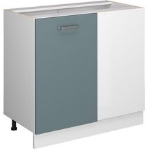 Bild für Eckunterschrank R-Line Blau-Grau 86 cm ohne Arbeitsplatte Vicco