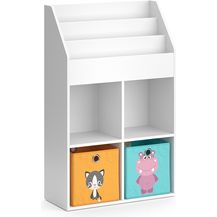 Bild für Kinderregal Luigi Weiß 72 x 114.2 cm mit 2 Faltboxen Vicco