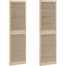 Bild für vidaXL Schranktür 2 pcs Natur 201 x 2,1 x 59,5 cm Massivholz Kiefer 42019277