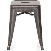 hjh OFFICE Arbeitsstuhl Arbeitshocker VANTAGGIO Metall Schwarz/Gold