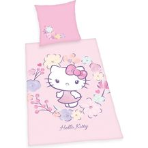 Bild für Herding Hello Kitty Kinder Renforcé Wende Bettwäsche 135x200 cm + 80x80 cm