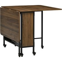 Bild für HOMCOM Klapptisch Esszimmertisch für 6 Personen, mit Ablage, für kleine Räume (Küchentisch, 1-St, Esstisch)