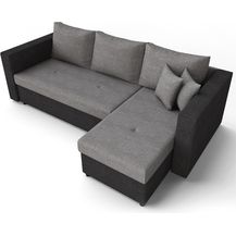 Bild für Vitalispa Sofa L Form Grau 224 x 95 cm