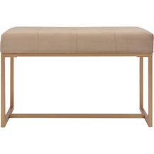 Bild für vidaXL Bank 80 cm Beige Samt 247559