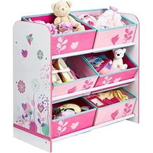 Bild für Regal zur Spielzeugaufbewahrung Blumen 'und Vögel'