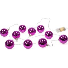 Bild für kamelshopping LED-Lichterkette LED Lichterkette mit 10 beleuchteten Weihnachtskugeln