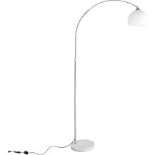 Bild für CCLIFE LED E27 Bogenlampe höhenverstellbar Marmorfuß weiß orange Stehlampe Stehleuchte Standleuchte Bogenleuchte Bogenstandleuchte