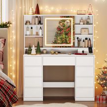 Bild für Vasagle 'Kailyn' Kollektion Schminktisch mit Spiegel und LED-Leuchten