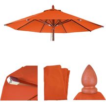 Bild für Ersatz-Bezug für Gastronomie Holz-Sonnenschirm HWC-C57