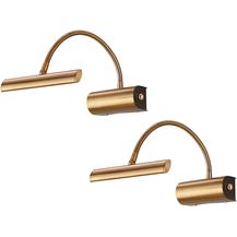 Bild für LED Bilderleuchte im 2er Set in Altmessing mit Flexarm & Drehdimmer