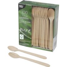 Bild für 100 PAPSTAR Einweg-Kaffeelöffel pure Holz