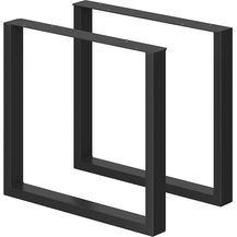 Bild für Tischbeine Schwarz 80 x 72 cm Quadratisch Vicco
