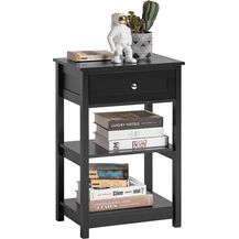Bild für Beistelltisch Nachttisch Couchtisch mit einer Schublade,schwarz,FBT46-SCH
