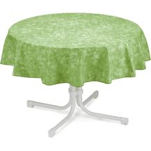 Bild für Tischdecke rund 130cm grün-marmoriert