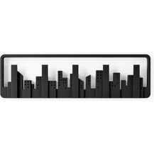 Bild für Umbra Skyline Schwarz Garderobenhaken mit 5 beweglichen Haken Garderobenleiste aus Kunsts