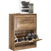 Bild für SoBuy Schuhschrank FSR137 Schuhkipper Schuhablage mit 2 Klappen Schuhregal Schuhkommode