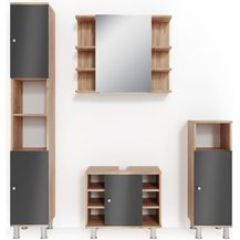 Bild für Badmöbel-Set Fynn Eiche 4 Teile Vicco