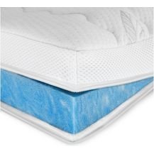Bild für AM Qualitätsmatratzen, Topper Gelschaum-Topper in Premiumhöhe, Memory Foam Topper für Boxspringbett, 8 cm hoch, Premium Plus Gelschaum (8cm)