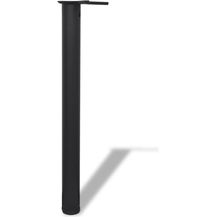 Bild für 4x höhenverstellbares Tischbein Schwarz 710 mm 242139