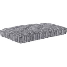 Bild für vidaXL Sofakissen Grau Druck 120 x 80 x 12 cm Stoff 4019067