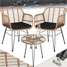 Bild für tectake Sitzgruppe Rattan Sitzgruppe, (Set, 3-tlg)