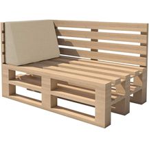 Bild für chilly pilley Palettenkissen Gartenkissen Palettenauflage Palettenpolster Indoor Outdoor Waschbar Abnehmbar Sitzkissen Rückenkissen (Seitenkissen 60 x 40 x 10/20, Creme)