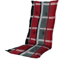Bild für Madison B253 Hochlehner Gartenstuhl Auflagen 120x50x8cm rot kariert