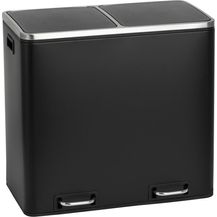Bild für SVITA TM2X24 Mülleimer Papierkorb 48L Abfalleimer Mülltrennung Schwarz