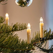 Bild für hellum Lichterkette Weihnachtsbaum Made-in-Germany Christbaumbeleuchtung Kerzen Lichterkette innen mit Clip