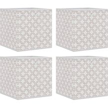 Bild für vidaXL Faltboxen 4 Stk. Creme 32x32x32 cm Vlies 4018981