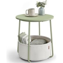 Bild für VASAGLE Beistelltisch mit Korb aus Stoff