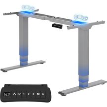 Bild für Flexispot EC5S Höhenverstellbarer Schreibtisch Elektrisch höhenverstellbares Tischgestell, 3-Fach-Teleskop, passt für alle gängigen Tischplatten. Mit Memory-Steuerung und Softstart/-Stop (Grau)