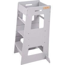 Bild für KiddyMoon Lernturm Für Kinder Baby Lernstuhl Montessori Küchenhelfer ST-003, Grau, (HxTxB)