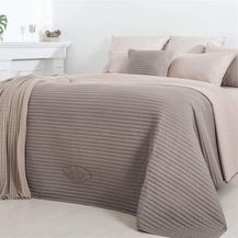 Bild für SEI Design Bettüberwurf Wende-Tagesdecke Royal 240x220 cm Taupe-Beige