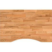 Bild für vidaXL Schreibtischplatte Hellbraun 80x60x2,5 cm Massivholz Eiche 4009022