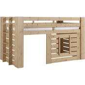 Vipack 'Oliver' Halbhochbett, 90x200 cm, Kiefer Farbe Oak