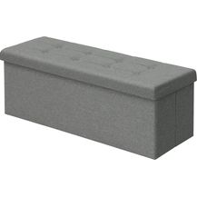 Bild für Sitzhocker Fußhocker mit Stauraum SH11 hellgrau